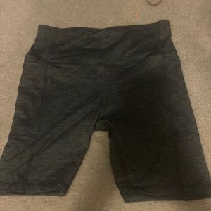 grey biker shorts